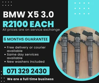 Bmw X5 3.0 Injectors For Sale With Warranty On