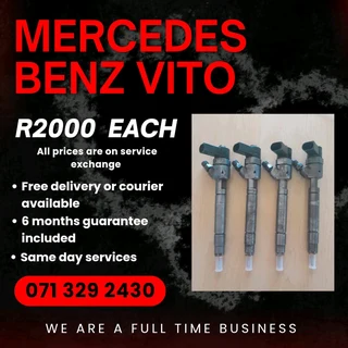 Mercedes Benz Vito Diesel Injectors For Sale With Warranty On