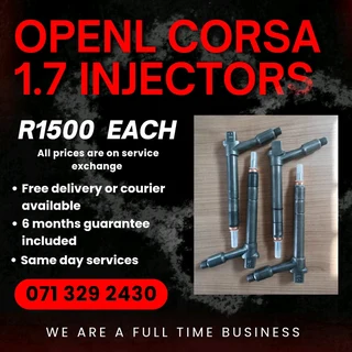 Opel Corsa 1.7 Injectors For Sale With Warranty