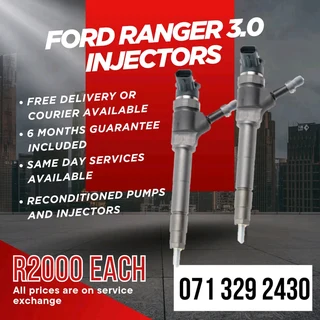 Ford Ranger 3.0 Diesel Injectors For Sale With Warranty On