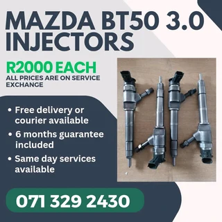 Mazda Bt50 3.0 Diesel Injectors For Sale With Warranty