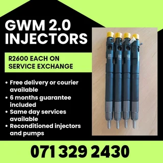 Gwm Steed 2.0 Injectors For Sale With Warranty On