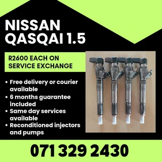 Nissan Qasqai 1.5 Diesel Injectors For Sale With Warranty