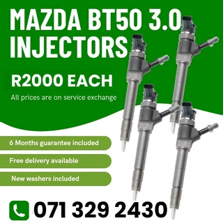 Mazda Bt50 3.0 Diesel Injectors For Sale With Warranty On