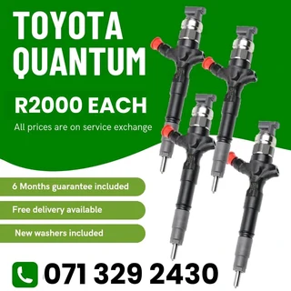 Toyota Quantum Diesel Injectors For Sale With Warranty