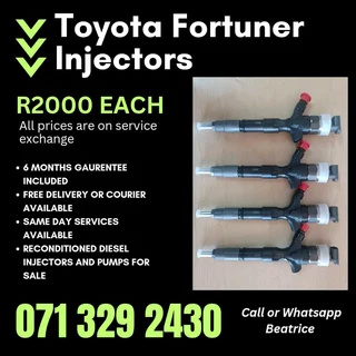 Toyota Fortuner Diesel Injectors For Sale With Warranty
