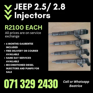 Jeep 2.5 Injectors For Sale With Warranty