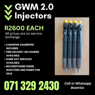 Gwm Steed 2.0 Injectors For Sale With Warranty
