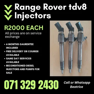 Range Rover Tdv8 Injectors For Sale With Warranty