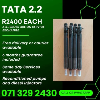 Tata 2.2 Injectors For Sale With Warranty On