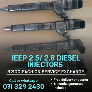 Jeep 2.5 And 2.8 Diesel Injectors For Sale With Warranty