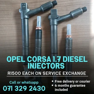Opel Corsa 1.7 Injectors For Sale With Warranty