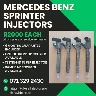 Mercedes Benz Sprinter Injectors For Sale With Warranty