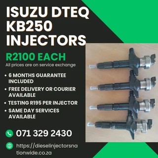 Isuzu Dteq Kb250 Injectors For Sale With Warranty