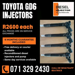 Toyota Gd6 Diesel Injectors For Sale With Warranty