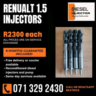 Renualt 1.5 Injectors With Warranty