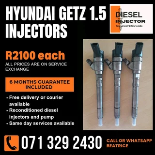 Hyundai Getz 1.5 Diesel Injectors For Sale With Warranty