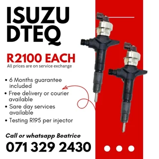 Isuzu Dteq Kb300 Diesel Injectors For Sale With Warranty