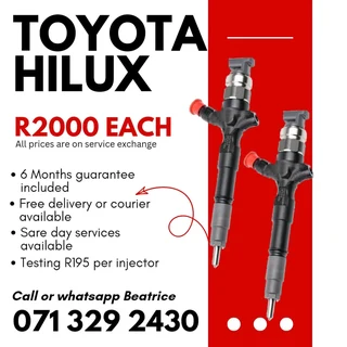 Toyota Hilux Diesel Injectors For Sale With Warranty