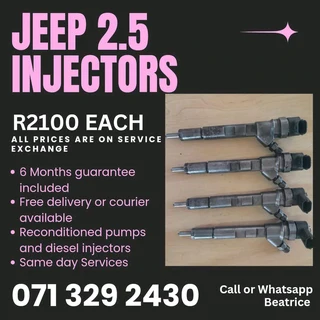 Jeep 2.5 Injectors For Sale With Warranty