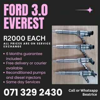 Ford Everest 3.0 Diesel Injectors For Sale With Warranty