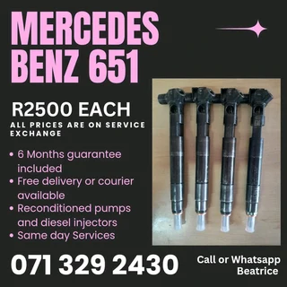 Mercedes Benz Vito 651 Injectors For Sale With Warranty