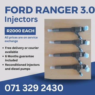 Ford Ranger 3.0 Diesel Injectors For Sale With Warranty
