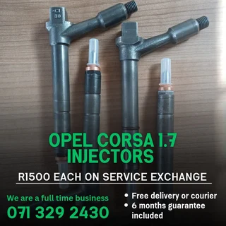 Opel Corsa 1.7 Injectors For Sale With Warranty On