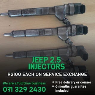 Jeep 2.5 Injectors For Sale With Warranty