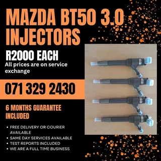 Mazda Bt50 3.0 Diesel Injectors For Sale With Warranty