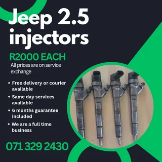 Jeep 2.5 Injectors For Sale With Warranty On