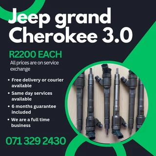 Jeep Grand Cherokee 3.0 Injectors For Sale With Warranty