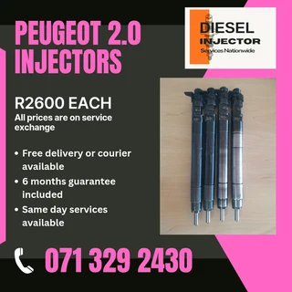 Peugeot 2.0 Diesel Injectors For Sale With Warranty