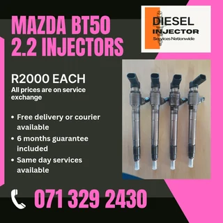 Mazda Bt50 2.2 Diesel Injectors For Sale With Warranty