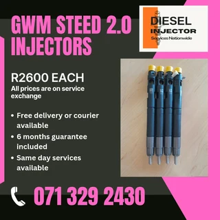 Gwm Steed 2.0 Injectors For Sale With Warranty On