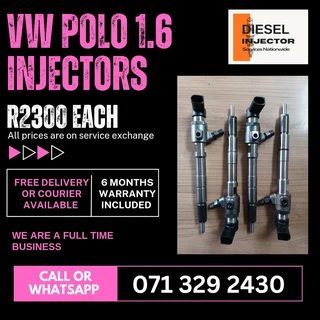 Vw Polo 1.6 Diesel Injectors For Sale With Warranty