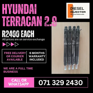 Hyundai Terracan 2.9 Injectors For Sale With Warranty