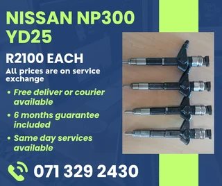 Nissan Np300 Yd25 Diesel Injectors For Sale With Warranty