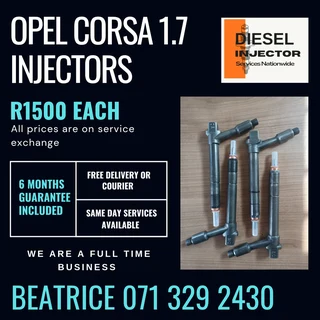 Opel Corsa 1.7 Injectors For Sale With Warranty
