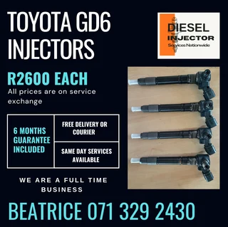 Toyota Gd6 Diesel Injectors For Sale With Warranty