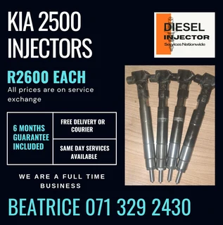 Kia 2500 Injectors For Sale With Warranty On