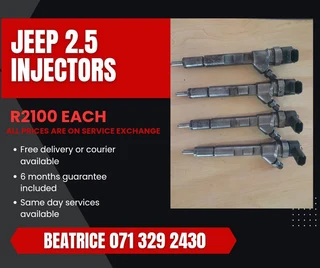 Jeep 2.5 Injectors For Sale With Warranty