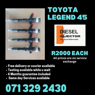 Toyota Legend 45 Diesel Injectors For Sale With Warranty