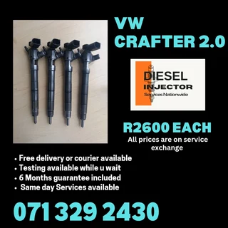 Vw Crafter 2.0 Diesel Injectors For Sale With