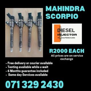 MAHINDRA SCORPIO DIESEL INJECTORS FOR SALE WITH WARRANTY