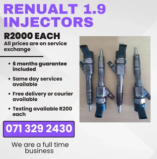 Renualt Megane 1.9 Injectors For Sale With Warranty