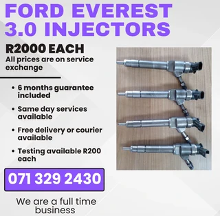 Ford Everest 3.0 Diesel Injectors For Sale With Warranty