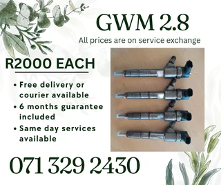 Gwm 2.8 Injectors For Sale With Warranty