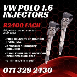 Vw Polo 1.6 Diesel Injectors For Sale With Warranty
