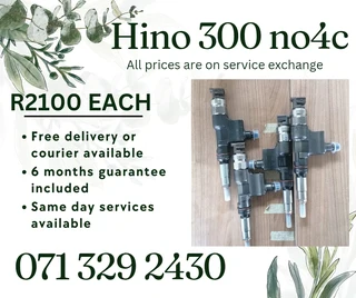 Hino 300 Truck Diesel Injectors For Sale With Warranty